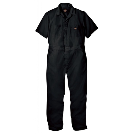 WORKWEAR OUTFITTERS Short Sleeve Coverall Black, 3XL 3339BK-RG-3XL